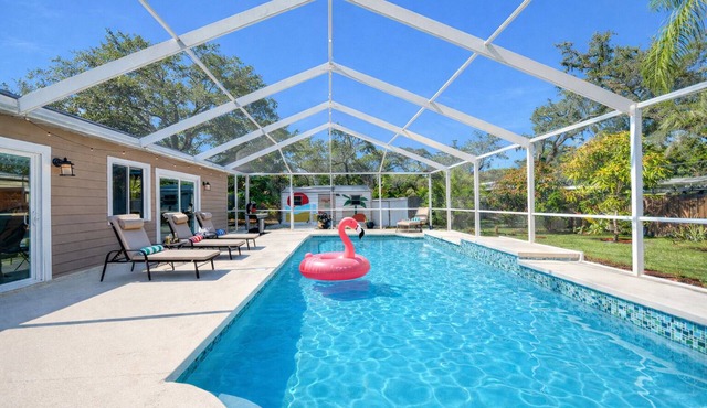 Stunning Gem Home w/Heated Salt Pool & Game Room