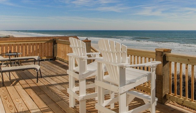 Sunshine Dreams | Beachfront + Sound Views in Topsail Beach