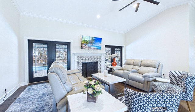 This beautifully furnished 3-bedroom, 2-bath pool home offers bright open living spaces, a private backyard oasis, and the perfect setting for relaxing after a day at the beach. Ideal retreat for families, couples, and beach lovers alike.