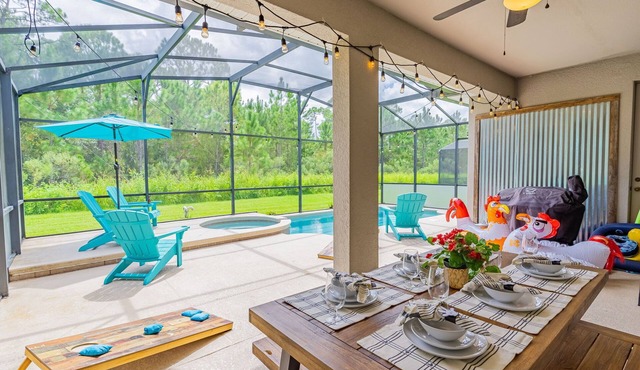 TOP RATED Disney Villa♥ 3 King Suites ♥ ARCADE Game Room ♥ South-Facing Pool/Spa