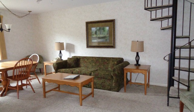 Two Level Condo Spiral Staircase, Fall in Love with Beech!