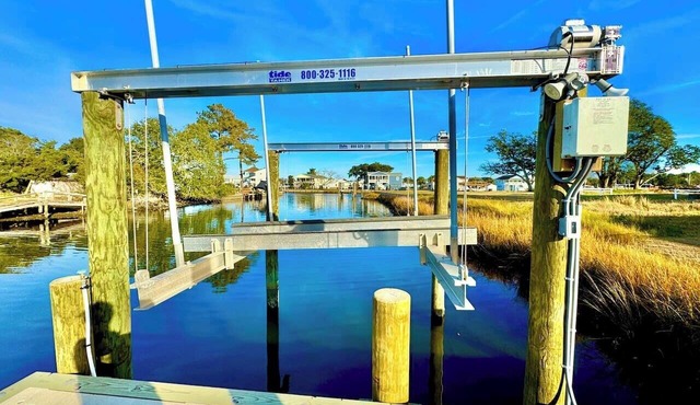 Waterfront Fishing Retreat with Private Dock & Boat Lift Near Swansboro