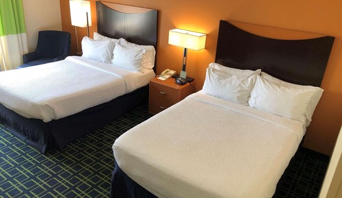 Room, 2 Double Beds, Accessible, Non Smoking (Roll-in Shower)