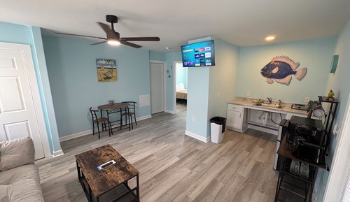 Fully Accessible Handicapped Apartment Queen Ground Floor Courtyard View