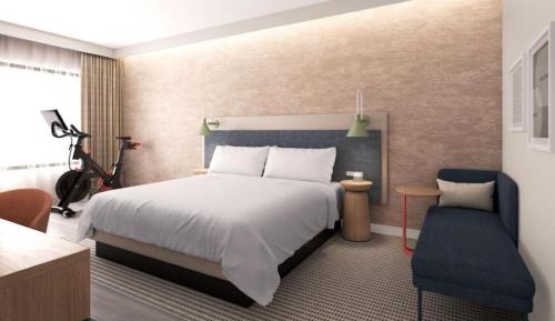 Premium King Room with Peloton Bike - Mobility Accessible Tub