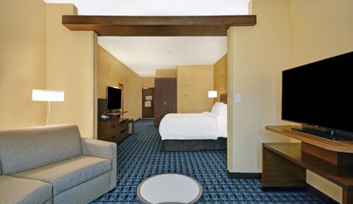 King Suite with Roll-In Shower and Sofa Bed - Mobility Access/Hearing Accessible