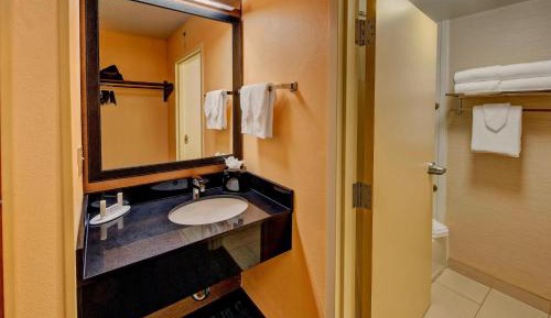 King Suite with Roll-In Shower and Sofa Bed - Mobility Access/Hearing Accessible