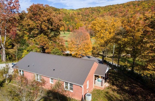 Balsam Grove House | Trail-Ready Retreat near Waterfalls w/Hot Tub